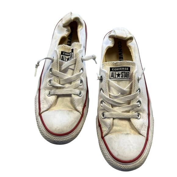 Converse Women's White Classic Slip On Chuck Taylor Sneakers Size 8.5 - Picture 1 of 4